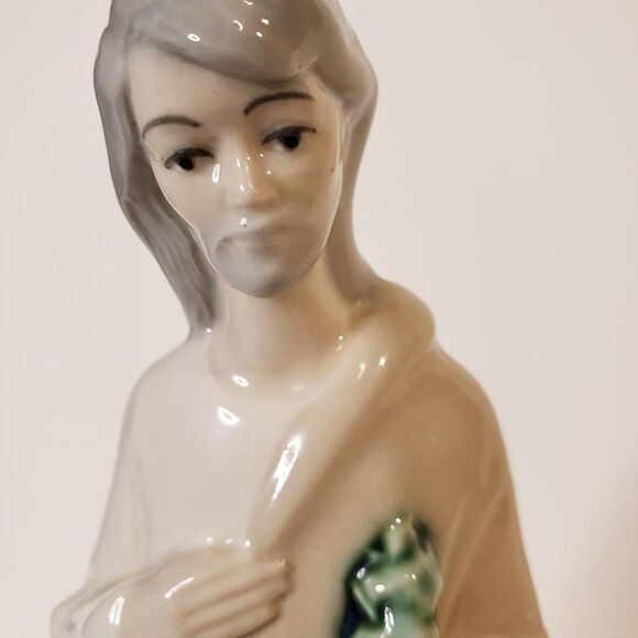 CLEAN Porcelain Made in Spain Nativity Replacement Shepherd Figurine 9" RARE